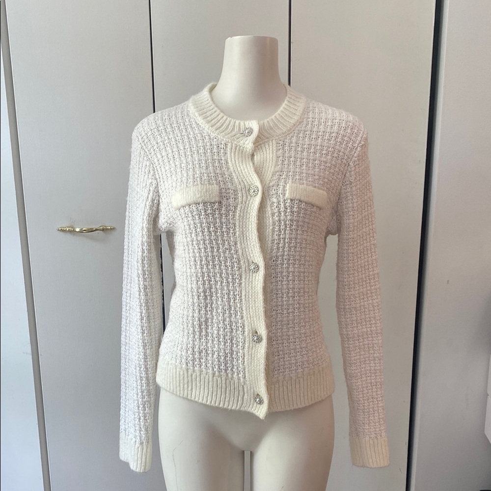 Catherine Malandrino Cotton Blend Cardigan